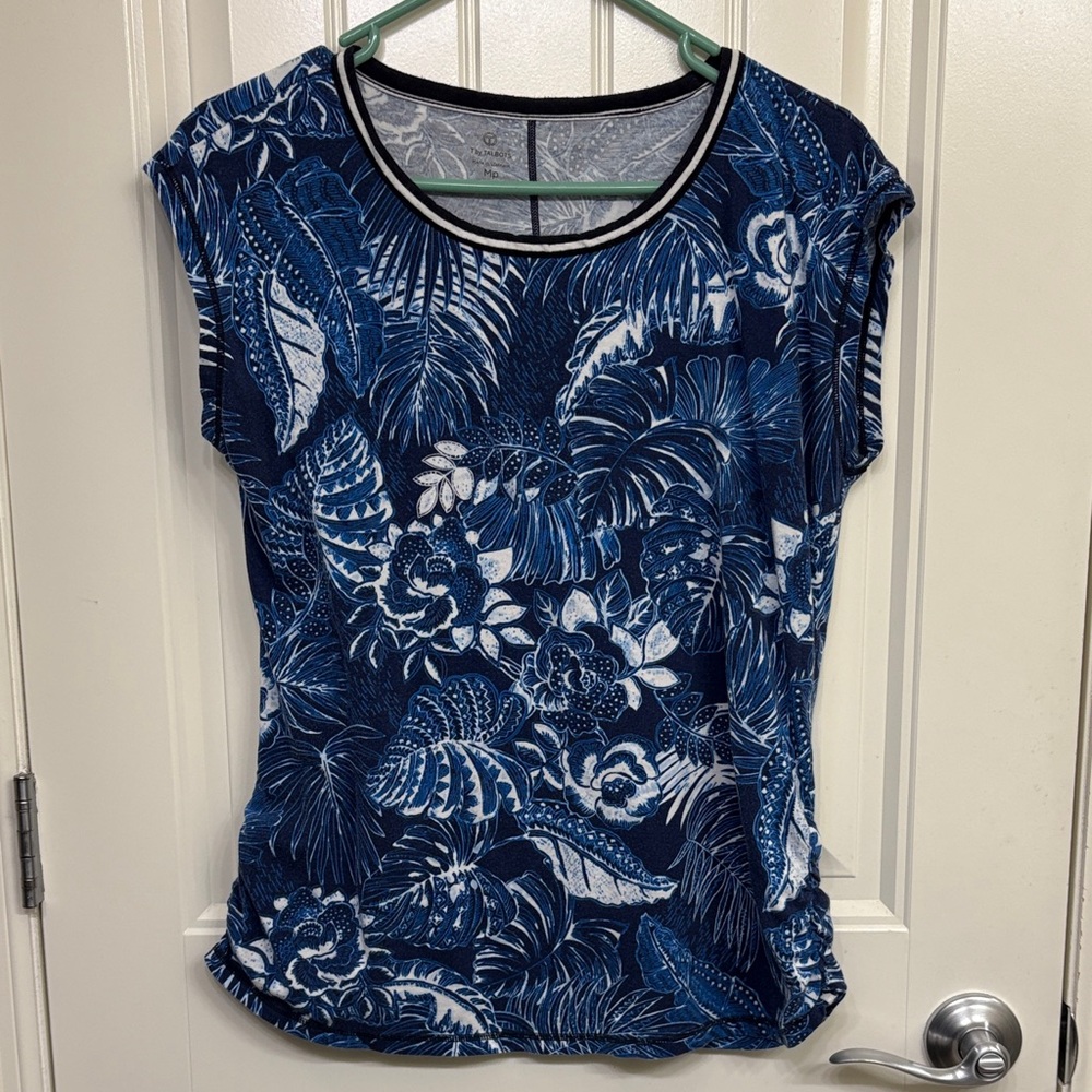 Talbots Floral Blue Women's Top